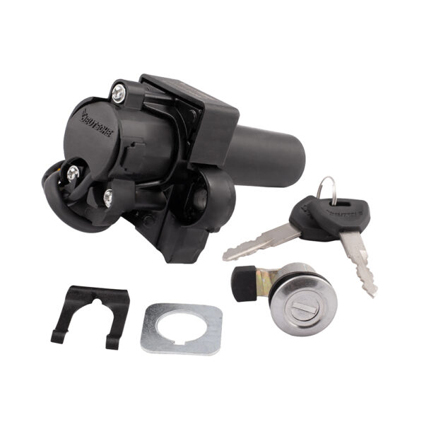 Deutsche Ignition Lock Kit for Hero Splendor Pro (Set of 2) Consisting of Ignition Cum Steering Lock & Petrol Tank Lock