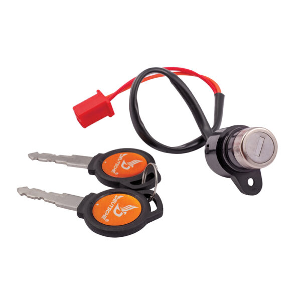 Deutsche Ignition Lock for E-Rickshaw E-Rickshaw (Wire Length 265 MM) (4 Pin Female Coupler)