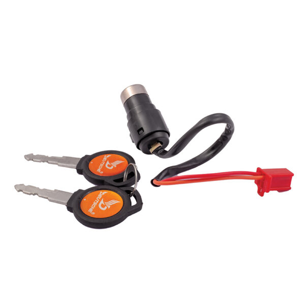 Deutsche Ignition Lock for E-Rickshaw E-Rickshaw (Wire Length 265 MM) (4 Pin Female Coupler)