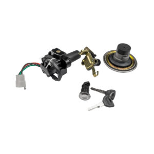 Deutsche Ignition Lock Kit for Hero Passion+ Disk Brake (Set of 4) Consisting of Ignition Cum Steering Lock, Petrol Tank Lock, Seat Lock & Tool Box Lock