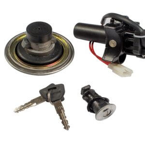 Deutsche Ignition Lock Kit for Hero CD Deluxe N/M (Set Of 3) Consisting Of Ignition Cum Steering Lock, Petrol Tank Lock & Tool Box Lock