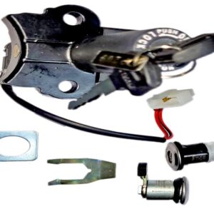 Deutsche Ignition Lock Kit For Hero Splendor+ i3s BS-IV (Set of 3) Consisting of Ignition Cum Steering Lock, Petrol Tank Lock & Tool Box Lock (2016 To 2019 Model)