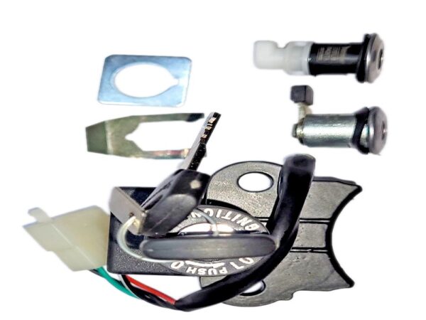 Deutsche Ignition Lock Kit For Hero Splendor+ i3s BS-VI (Set of 3) Consisting of Ignition Cum Steering Lock, Petrol Tank Lock & Tool Box Lock