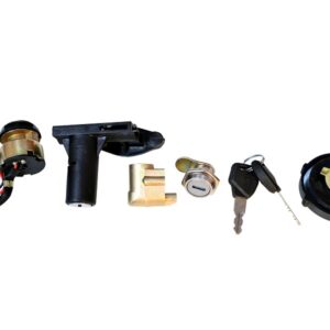 Deutsche Ignition Lock Kit For TVS Champ (Set Of 5) Consisting Of Ignition Cum Steering Lock ,Petrol Tank Lock ,Handle Lock , Tool Box Lock & Seat Lock