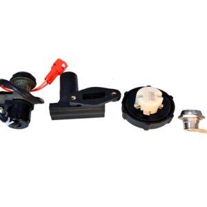 Deutsche Ignition Lock Kit For TVS XL Super 100 BS-IV Self Start (Set of 5) Consisting Of Ignition Cum Steering Lock , Handle Lock , Petrol Tank Lock , Tool Box Lock & Seat Lock